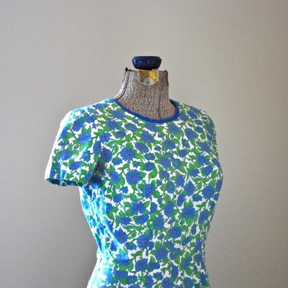 Blue & Purple floral dress (Liberty of London) - Picture 4 of 8